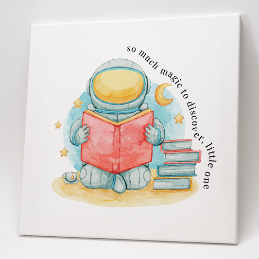 Reading Astronaut Art Print