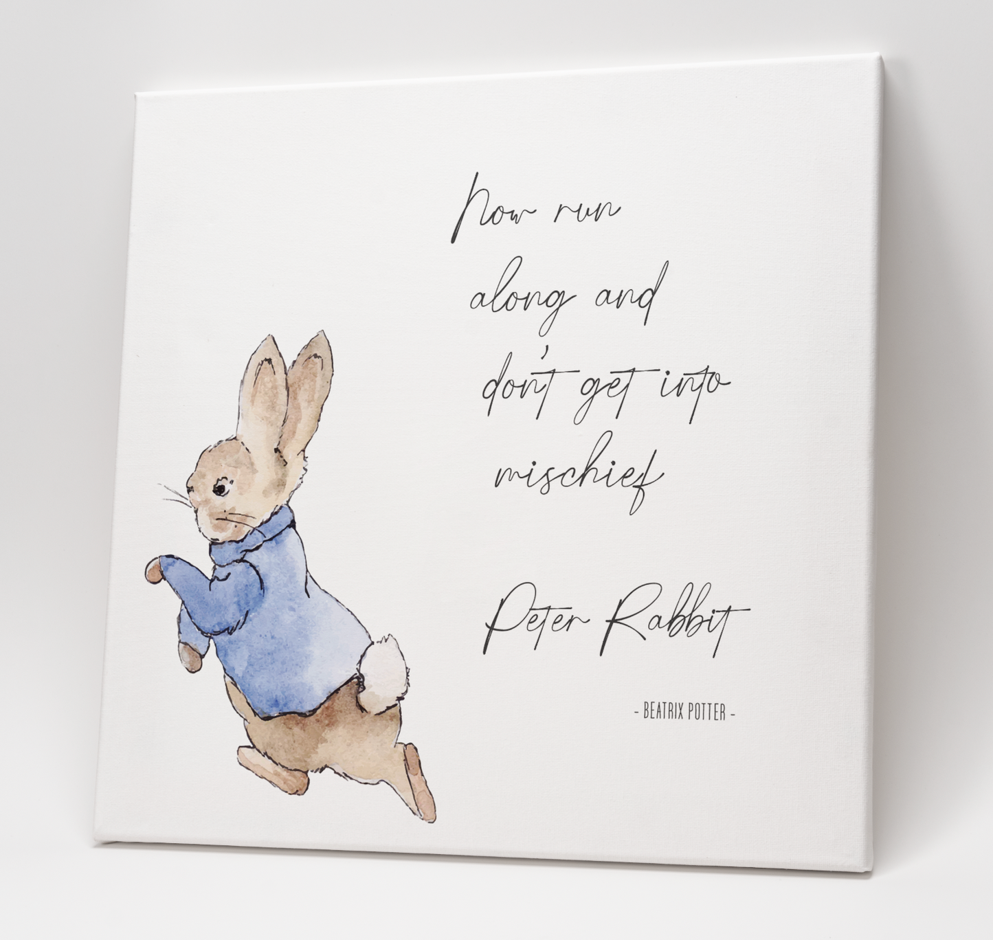 Peter Rabbit (Beatrix Potter) "Mischief" Art Print