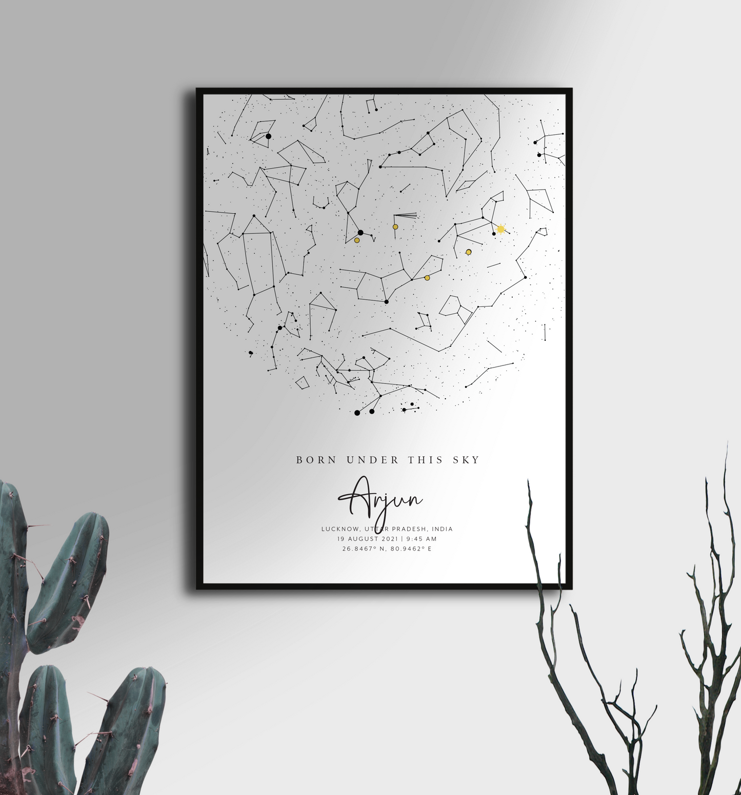 Birth Star Map | Full Page of Stars | Digital Download