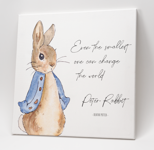 Peter Rabbit (Beatrix Potter) "Smallest One" Art Print