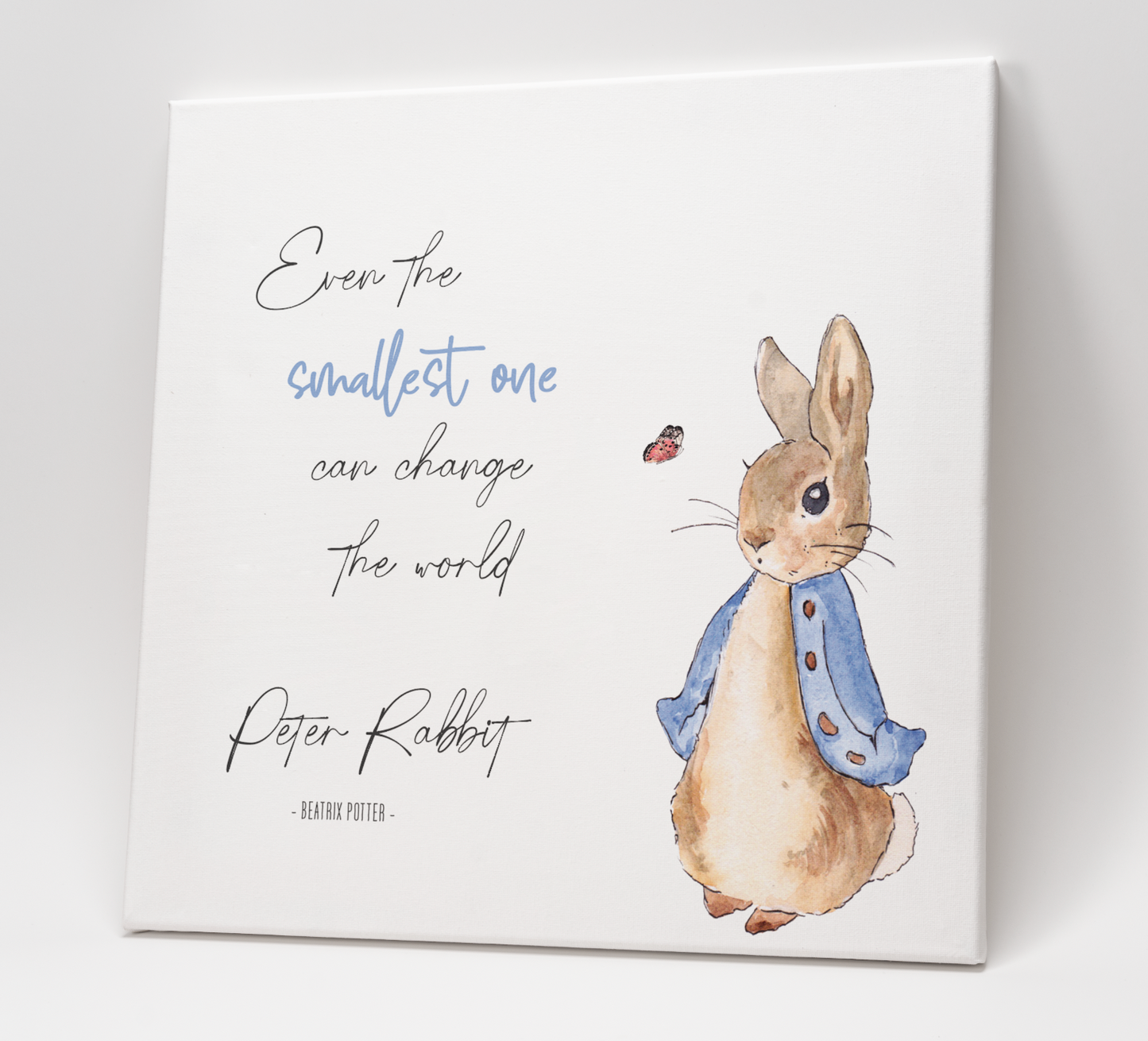 Peter Rabbit (Beatrix Potter) "Smallest One" Art Print