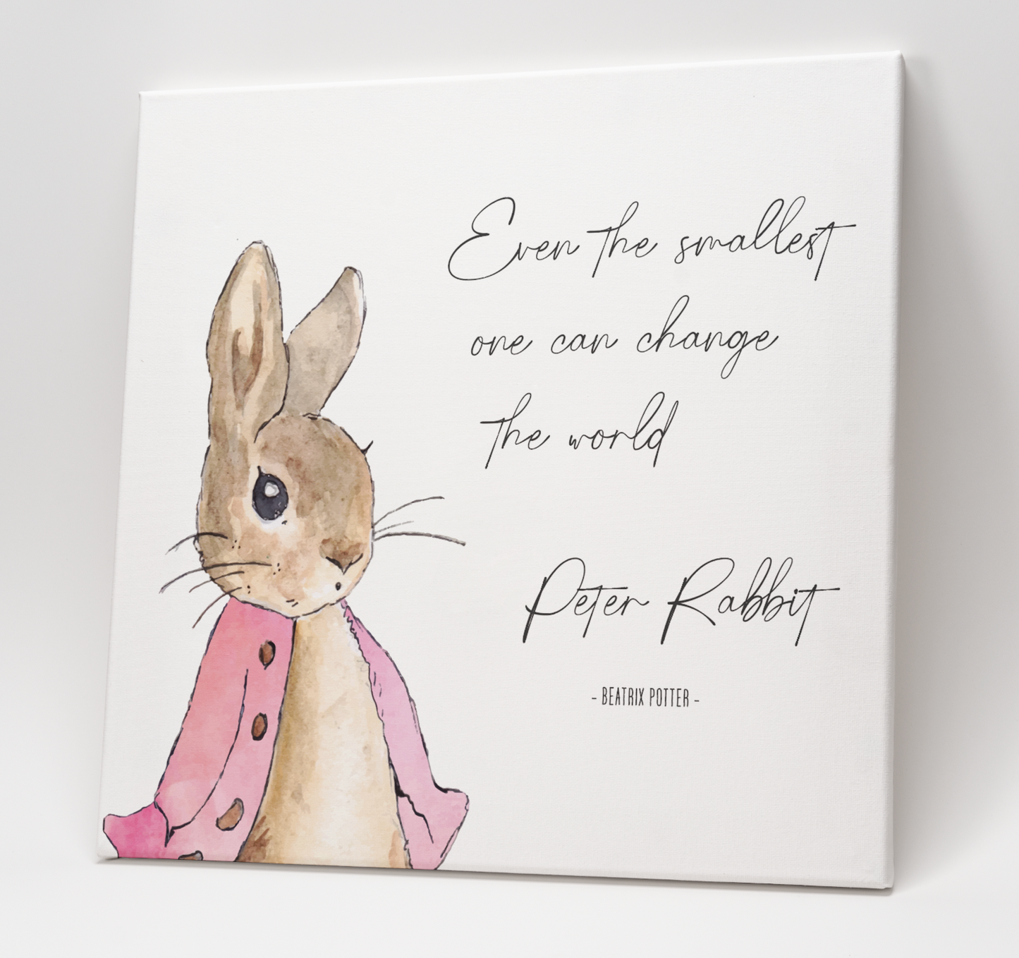 Peter Rabbit (Beatrix Potter) "Smallest One" Art Print